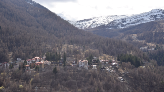 Monesi di Triora in Ligurien ohne Schnee