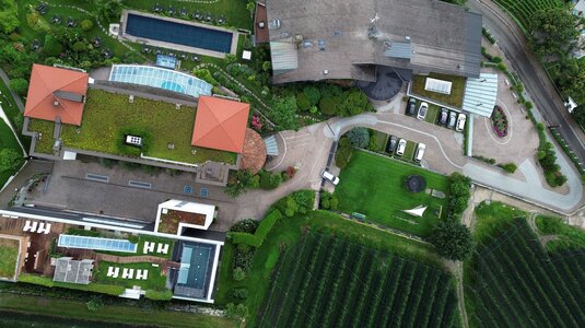 Das Hotel Hohenwart aus der Vogelperspektive