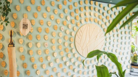 Wall of Change im Hotel Luise