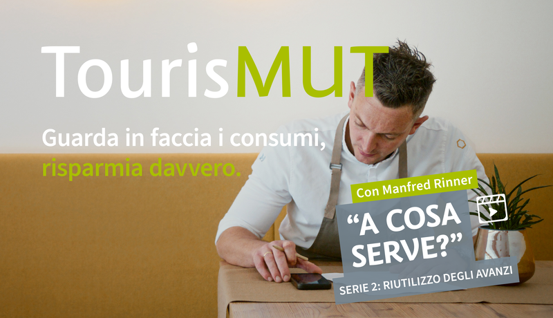 Manfred Rinner del Apaipura Hotel Rinner nella seconda stagione di A cosa serve? Guard in Faccia i consumi. Risparimia davvero.