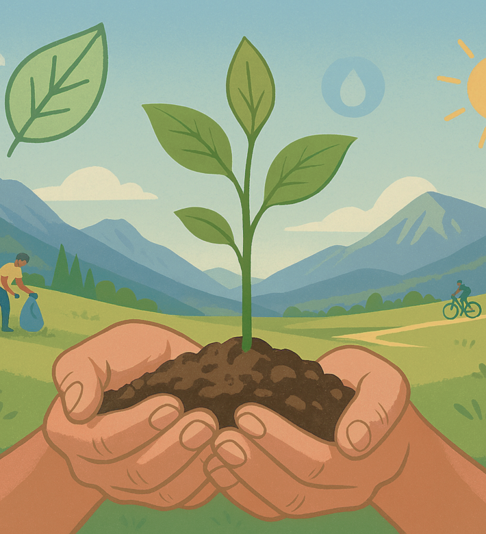 Symbolbild: UMWELT & KLIMA PREIS Südtirol 2025 | © KI generiertes Bild