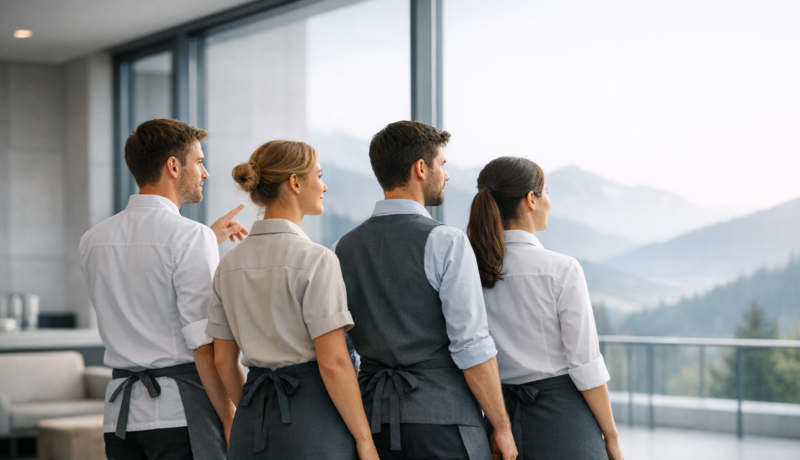 Mitarbeitende im Gastgewerbe | © KI generiertes BIld