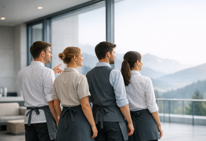 Mitarbeitende im Gastgewerbe | © KI generiertes BIld